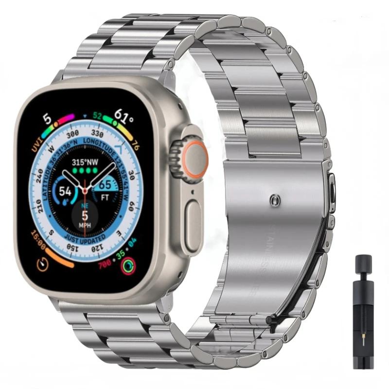 Metal strap For Apple watch band Ultra 3 49mm 46mm 42mm 45mm 41mm stainless steel wristband iWatch 11 10 9 8 7 6 5 SE 44mm band