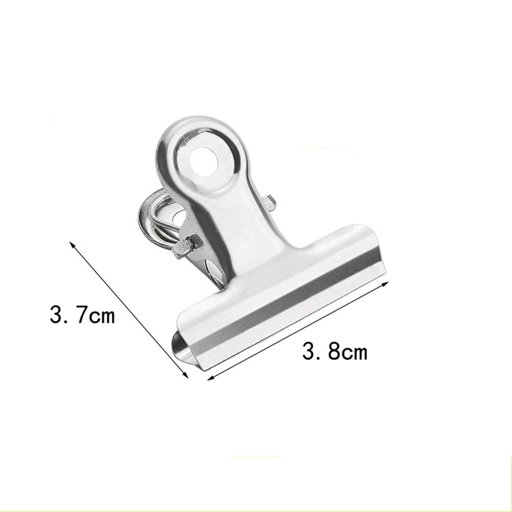 100pcs Chip Bag Clips Metal Hinge Clips for Kitchen Office School