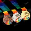 Marathon Gold Winner Award Medals With Neck Ribbon 3D Running Runner 1St 2Nd Trophy Various Sport Souvenir Prize Gift Customized