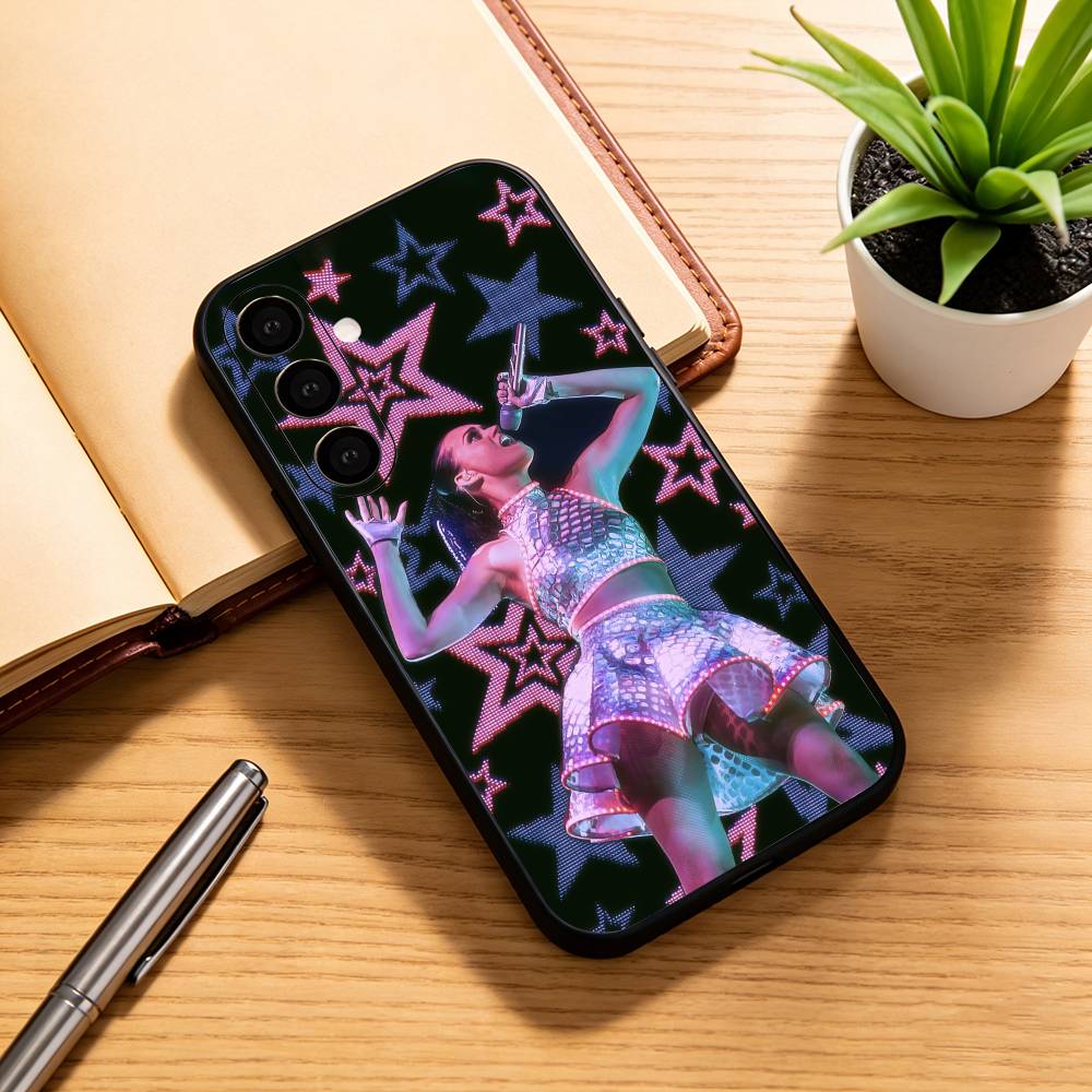 K-Katy Perry Singer Phone Case For Samsung Galaxy A73,A72,A71,A70,A53,A52,A51,Others Soft Black Cover