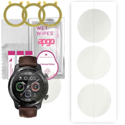 3 protectores de pantalla mate de hidrogel apgo para Mobvoi TicWatch Pro 3 Ultra LTE, película de hidrogel, TPU flexible y suave con capa de posicionamiento de fácil instalación