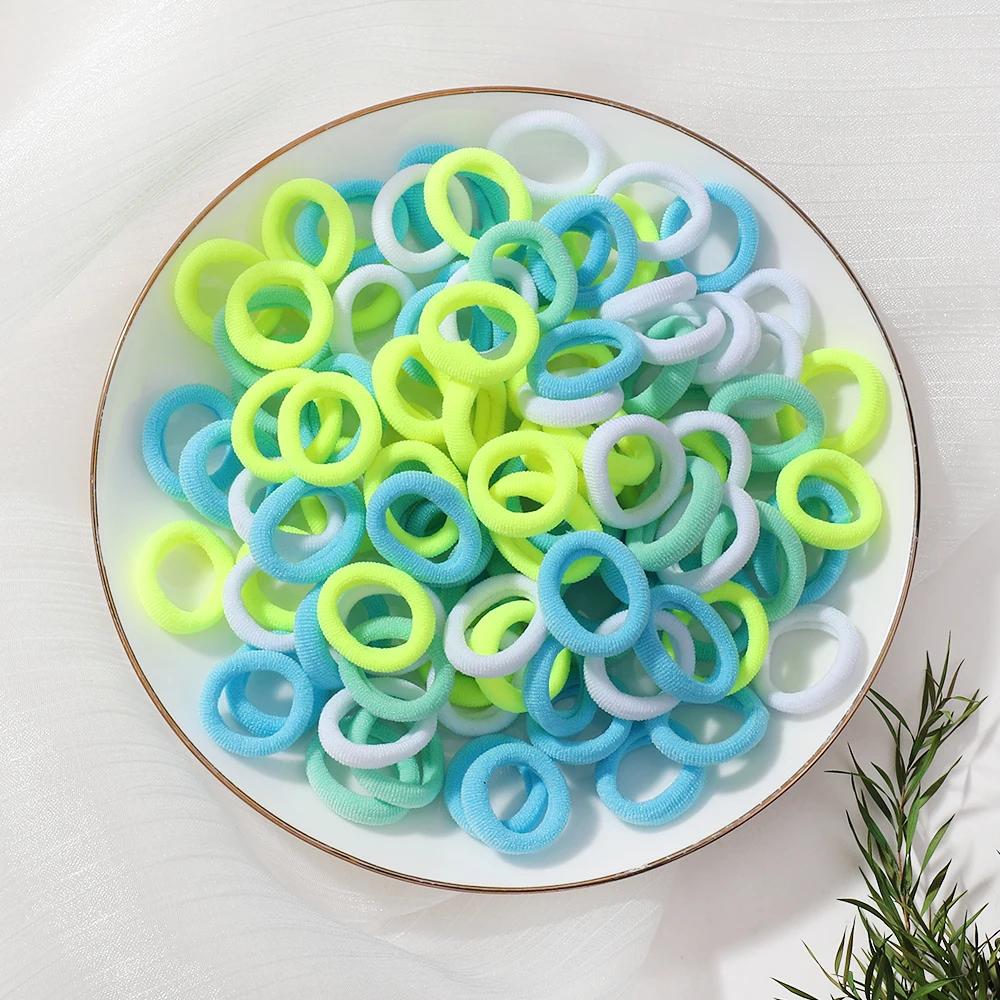 20pcs/lot Girl Elastic Hair Bands Girls Plush Ball Rubber Band for Children Sweets Scrunchie Hair Ties Kids Hair Accessories