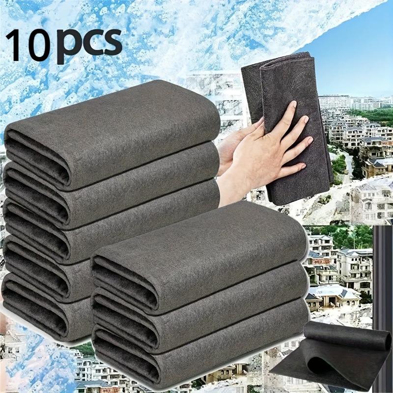 10PCS Glass Wiping Cloth, Thickened Ultra-fine Fiber Cleaning Cloth, Absorbent Hand Towel, No Watermark Cleaning Window