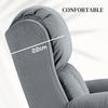 Lifting Recliner Chair With 8 Point Massage Function Heating Remote Control And Side Pocket Gray