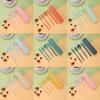 Spoon Fork Chopsticks Cutlery 4Pcs/Set Wheat Straw Tableware Box Dinnerware Children Adult Travel Portable Kitchen Accessories