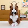 Border Collie Cartoon Plush Bag With Soft Polyester Material For Day Trips And Giftgiving