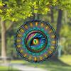 Dragon Eye Wind Spinner - 10-Inch 2D Kinetic Metal Art, 360° Rotating Hook for Smooth Motion, Vibrant Multicolor Outdoor Decor