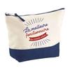 Makeup Bag - PLANETEE - Best Civil Servant In the World (blue Background) - Large Format - Cotton - HD Sublimation Printing