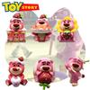 Strawberry Bear Collectible Action Figure Set Cute Pink Toy For Car Decoration