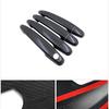 Car Outside Door Handles Cover Trim  ABS Black Carbon Fiber for Toyota Camry Daihatsu Altis XV40 2007~2011 car Stickers Trim