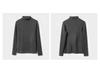 Women's Warm Long Sleeve Semi-High Collar Shirt - Autumn/Winter Style, Class A, 300g