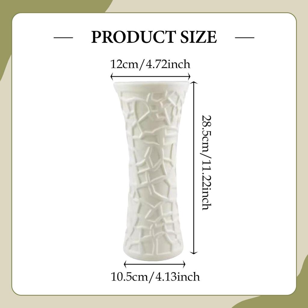 Flower Vase Elegant Tabletop Ornament Table Centerpiece Flower Arrangement for Dining Table Bedside Bedroom Housewarming Gift