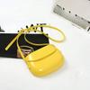 Pressure Case Bag Saddle Bag Women's Small Square Bag Solid Color Mobile Phone Bag Crossbody Bag