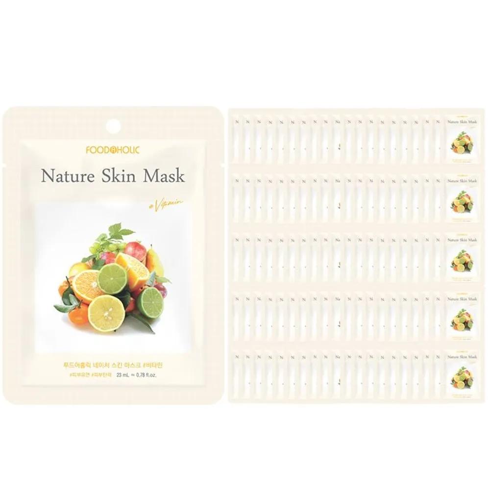 (100 Sheets) FoodaHolic Nature Skin Vitamin Mask Pack