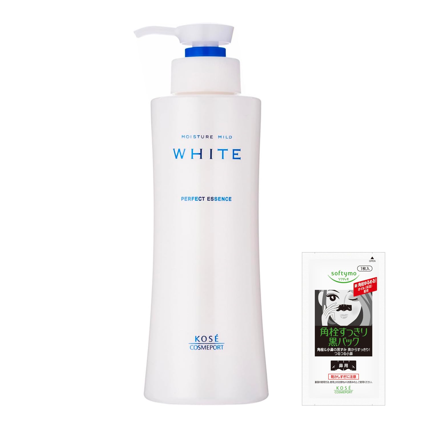 

KOSE Moisture Mild White Perfect Essence 230 мл с бонусным лосьоном-эссенцией для осветления, все-в-одном [Квазилекарственное средство]