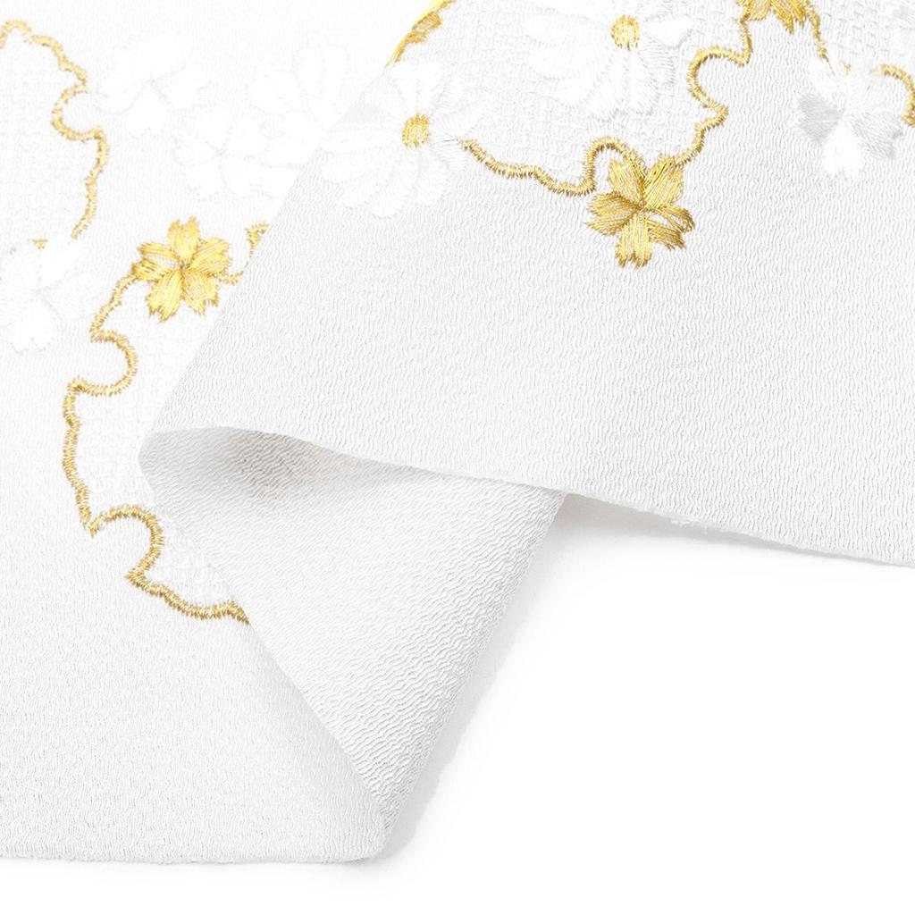 embroidery with gold thread for floral for women [KYOETSU] Half-collar long-sleeved kimono, pattern, (176)