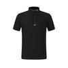 FILA Golf Series Simple Classic Retro Personality Comfortable Versatile Casual Sports Woven Short Sleeve Polo Shirt Men tops Deep-Black A11M615406FBK