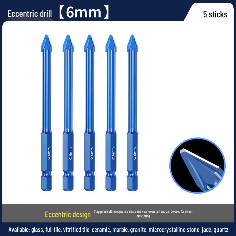 Blue Victory Super Hard Angled Tile and Concrete Drill Bit Set