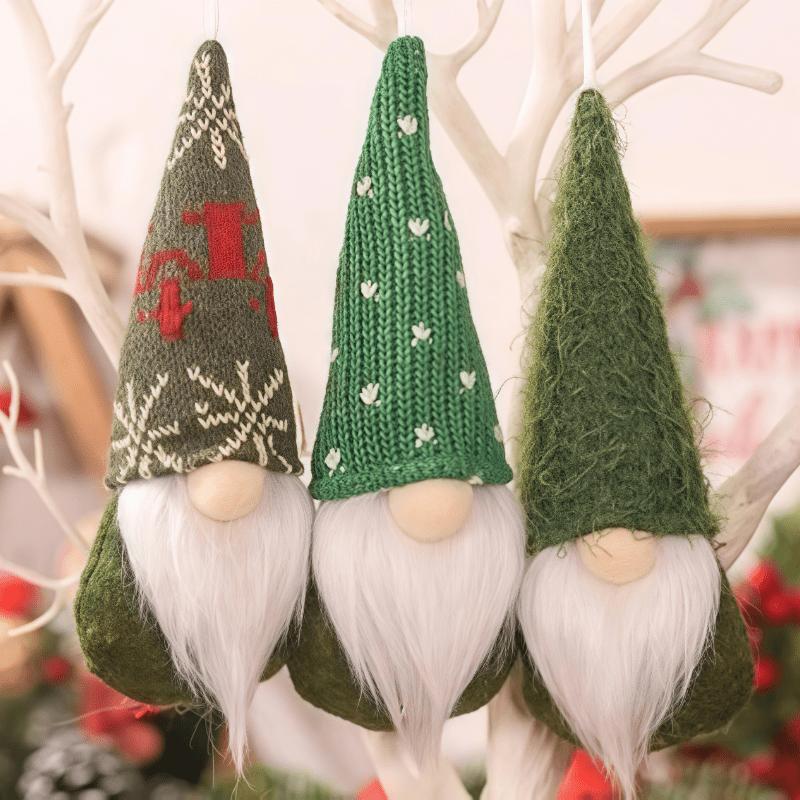 3pcs Festive Christmas Gnome Table Centerpieces - Perfect for Holiday Parties and Home Decor, Gnome Christmas Decorations