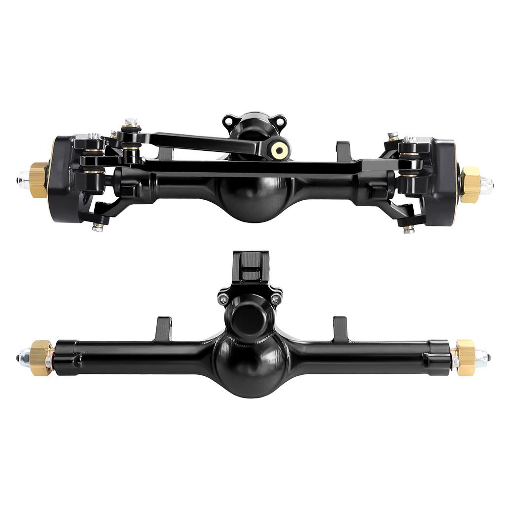 Aluminum Planet Axles Lsokinetic 3-Section CVD Brass Steering Knuckles Max.52° for 1/24 Axial SCX24 C10 JLU Gladiator Bronco