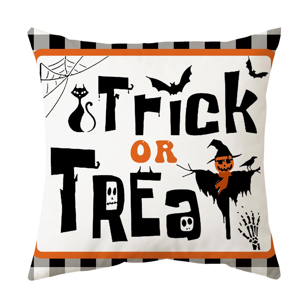 Halloween Pillow, Sofa Pillow Case, Printed Holiday Decoration Scene, Party Ghost Festival Decoration