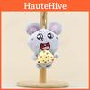 Mouse Cheese Plush Keychain Soft Stuffed Animal Toy Bag Charm Gift For Kids