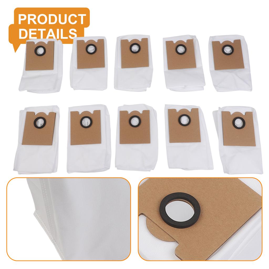 4/10 Pcs Vacuum Cleaner Dust Bags Advanced Filtration For Lefant M2 Pro/M2S Pro/M2 Plus Pro 3.5 Litre Capacity