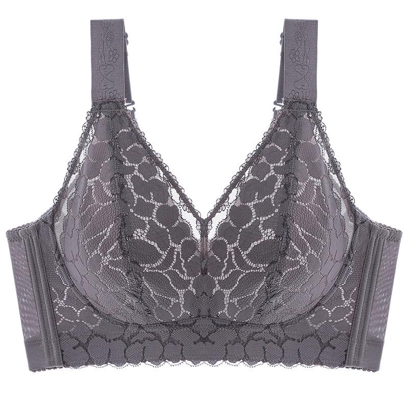 

Кружевной бюстгальтер с красивой спинкой, ультратонкий, поддерживающий, для полной груди 50/115G