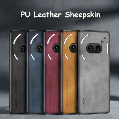 Luxury Sheepskin Leather Case For Nothing Phone3a Pro Phone 3a 2a Plus CMF Phone 1 Camera Protect Shockproof Silicone Cover