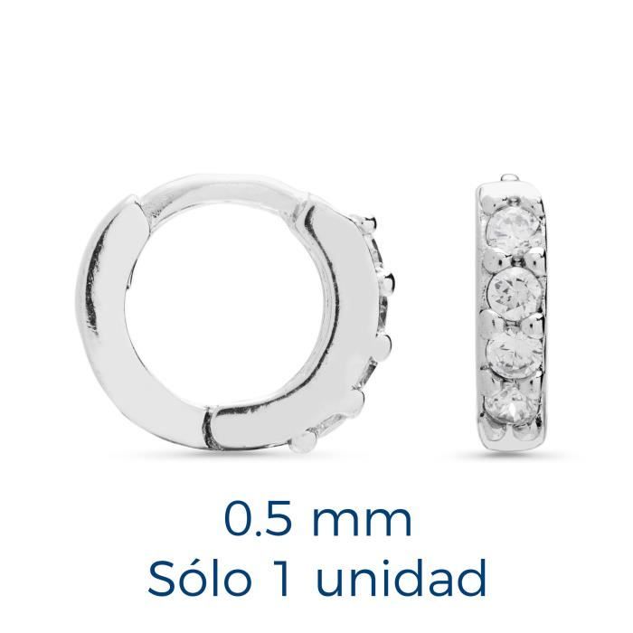 Boucles D'oreilles - LUXENTER - Rahlau - Argent 925 - Zircone - Rhodié