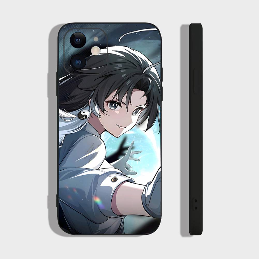 Jianxin Anime Game W-Wuthering Waves Phone Case For IPhone 17 Air 16 15 14 13 Pro Max 11 12 Black Silicone Cover