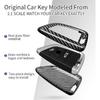 T-Carbon Key Fob Cover Compatible With BMW Key Fob Protecetor Compatible With BMW 2 3 4 5 6 6GT 7 8 Series,X1 X2 X3 X4 X5 X6 X7 M3 M4 M5 M8 X3M X4M