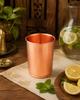 Nirmal Ganga Plain Copper Drinking Glass (Pack of 2) | Pure Copper Water Tumbler | Traditional Reusable Drinkware