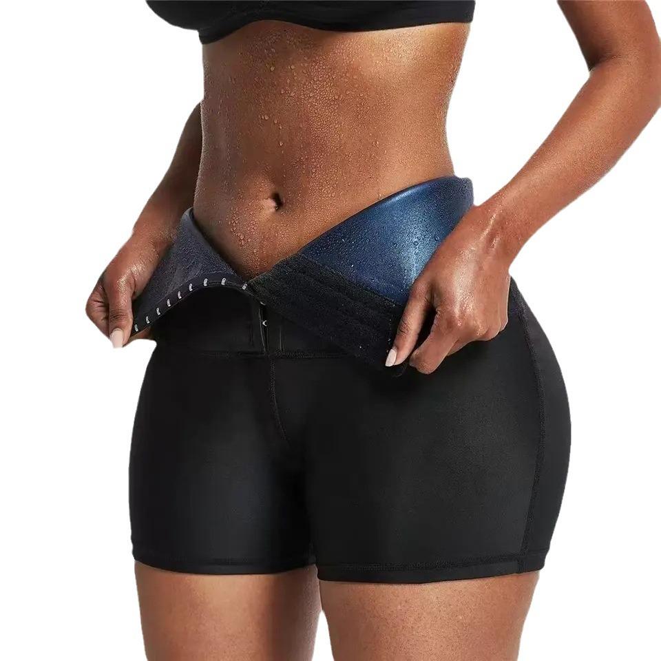 

Women s High-Waisted Tummy Control Yoga Shorts with Hip Lift XXL синий