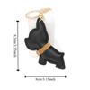 PU Leather Bulldog Keychain Cute Puppy Bulldog Bag Pendant Cute PU Leather Dog Hanger  Men
