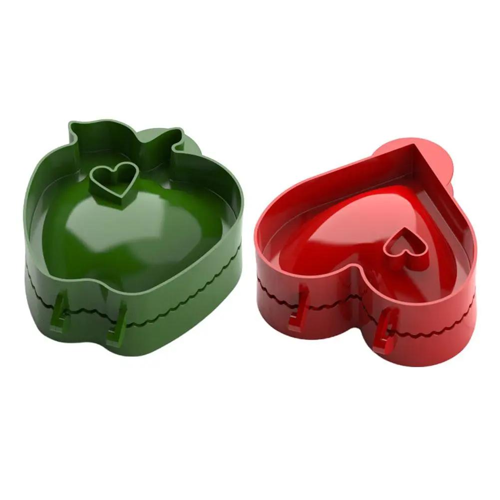 Pocket Pie ABS Fall Hand Pie Molds Heart Apples Mini Press Christmas Pie Mould Heart Tools Dough Mold N7Q2