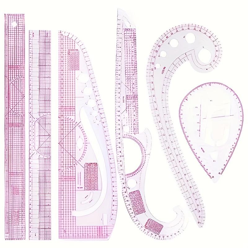 6Pcs Premium French Curve Ruler Set Precision Metric Sewing & Tailoring Tools Multifunctional Drafting Template for Perfect Craftsmanship Sewing Tools
