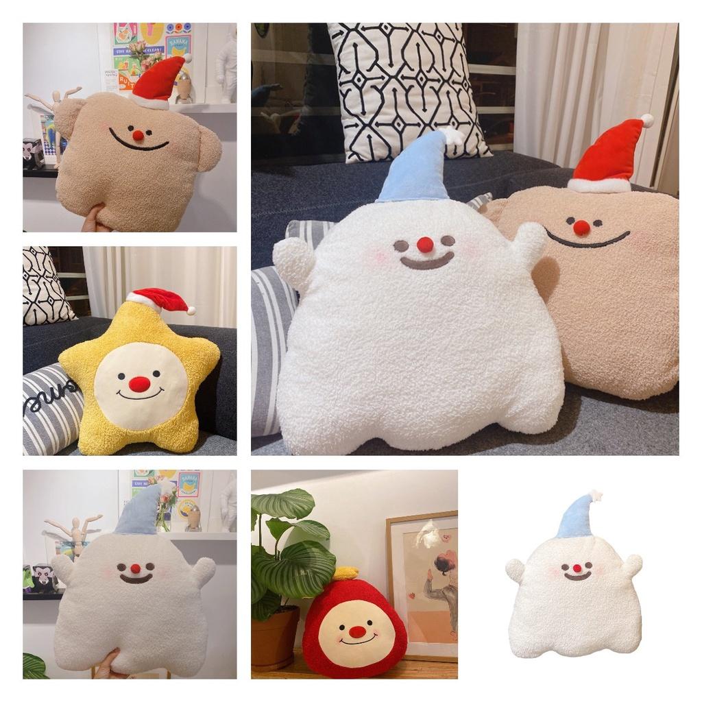 Cartoon Christmas Plush Toy Star Pillow Little Ghost Cushion