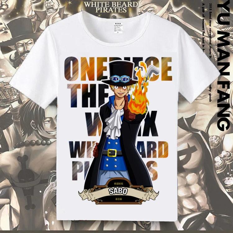 Cosplay One Piece Sabo Anime Manga T-Shirt Costumes Polyester New 2XL