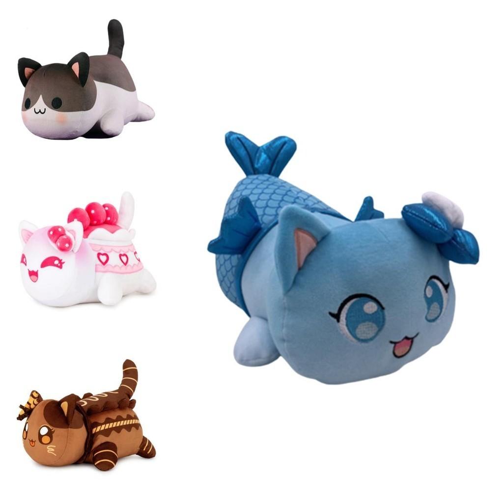 Meemeow Aphmau Cat Plush Toy Stuffed Animal Doll Xmas Gift For Kids