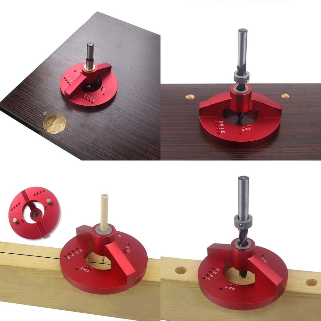 Multifunctional 35mm Hinge Punch Locator, Woodworking Center Line Vertical Punch Door Carpentry Hinge Router Table Punching Jig