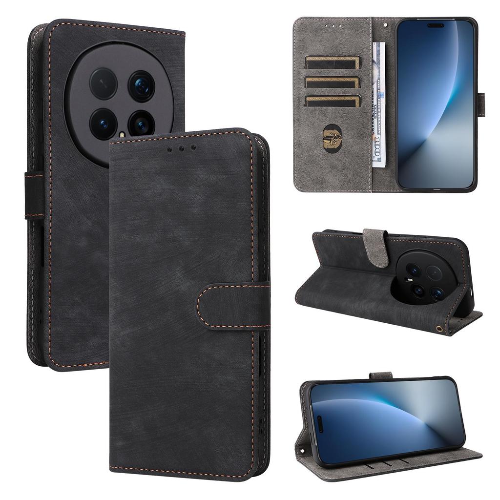 Flip Cover für Honor Magic8 Pro PU Leder Handyhülle Ganzkörperschutz [RFID-Blockierung] Brieftaschenhülle