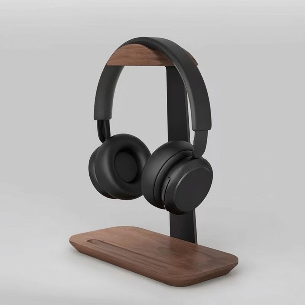 Universal Wood Headset Stand With Storage Base Headphone Holder Quality Headphone Stand Home