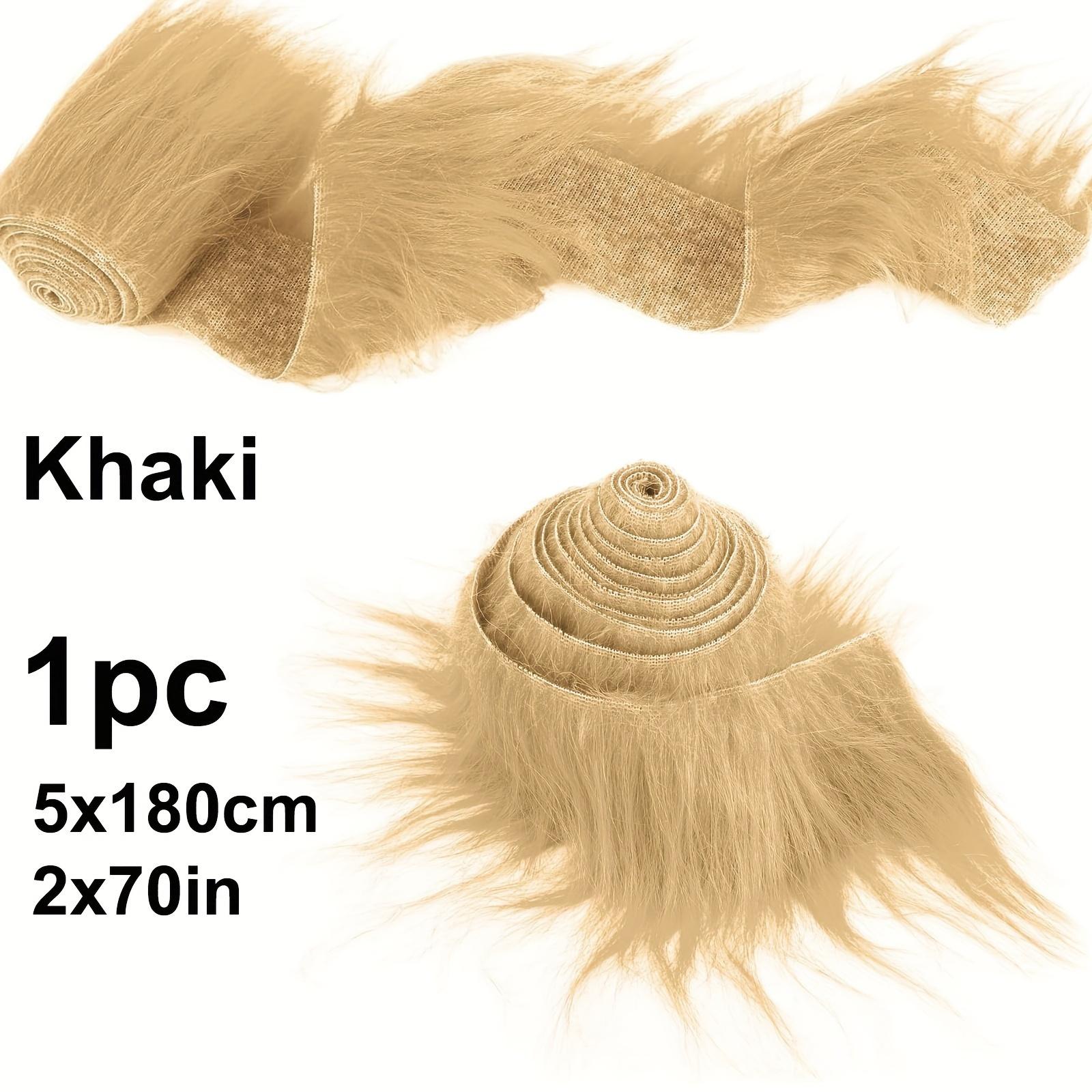 

1 шт. Ручна робота Тканина зі штучного хутра Пухнасті хутряні нашивки Тканина, для взуття капелюхів, Оздоблювальна стрічка Чохол на стілець Подушка для сидіння Матеріали хакі