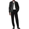 Emporio Armani Casual Pants Men's Black Moderate Straight Fit Pants H31P41-C1247-1999