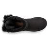 UGG Fluff Bow Mini Fleece Lined Black Women's 1094967-BLK
