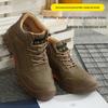 Men's Waterproof High-Top Protective Work Shoes - Anti-Smash, Anti-Puncture, Insulated, and Anti-Scald for Construction and Welding.