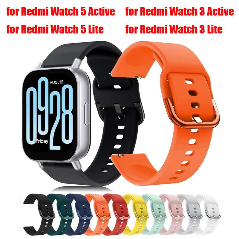 

Спортивный силиконовый ремешок для Redmi Watch 5 Active Lite, мягкий вентилируемый браслет для Xiaomi Redmi Watch 3 Active/ 3 Lite, ремешок на запястье 22 мм Watch 5 Active чёрный