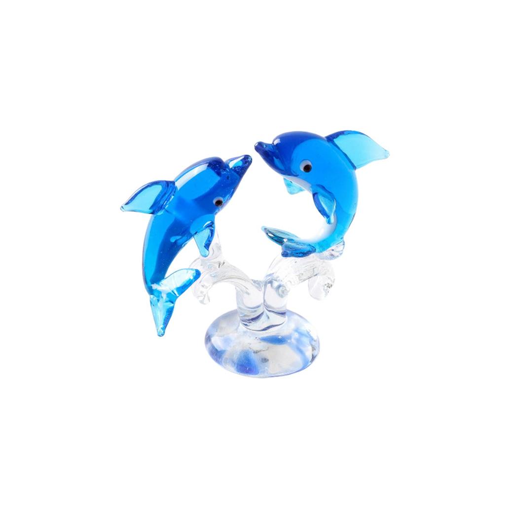 Dolphin Statue Cabinet Collectible Living Room Present Decors Home Office Bedroom Desk Figurine Decoration Dolphin Miniature