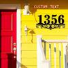 Custom Metal House Number Sign Address Plaque Personalized Name Plate Outdoor Rustproof Garden Decor Unique Yard Art Gift Housewarming